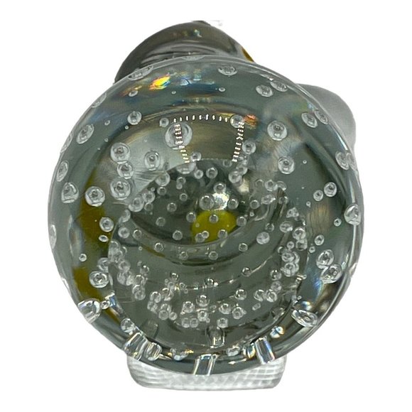 Vintage Art Circus Glass Dog Bear Clear Bullicante Paperweight Great Dane Ruffle - Picture 6 of 9